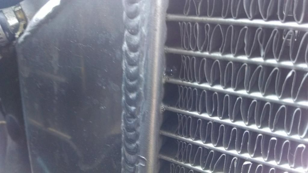 Mishimoto radiator hissing leak? (pics) Modded Mustang Forums