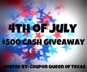 4th of July $500 CASH Giveaway!