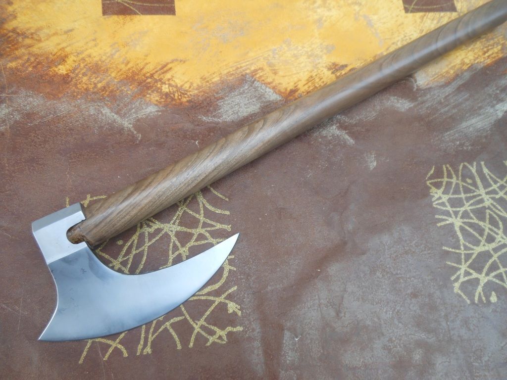 Hand Custom Made 5160 Spring Steel Tomahawk Viking Long Bearded Axe eBay