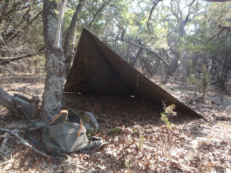 (B) Student Practice for Tarp Shelter Lesson Page 26 Bushcraft USA