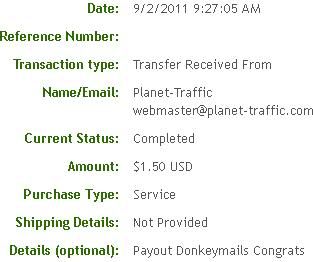 payment proof of donkeymails