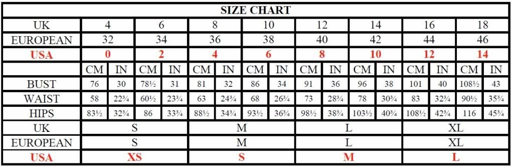 Dkny Juniors Size Chart