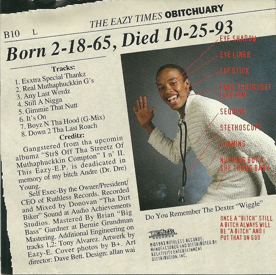 Thread: Eazy-E "It's On (Dr. Dre) 187um Killa" (320 Rip)(8 Trac...