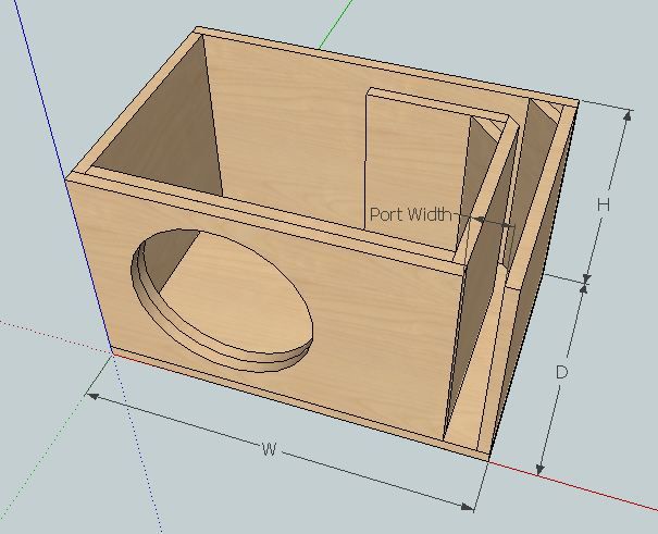 Enclosure Design For 1 American Bass Xfl 12 Subwoofers Enclosures Steve Meade Designs 7179