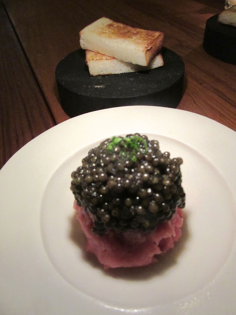 Masa’s best pitch is creamy toro with caviar to spread on ethereal toast and knock your socks off.
