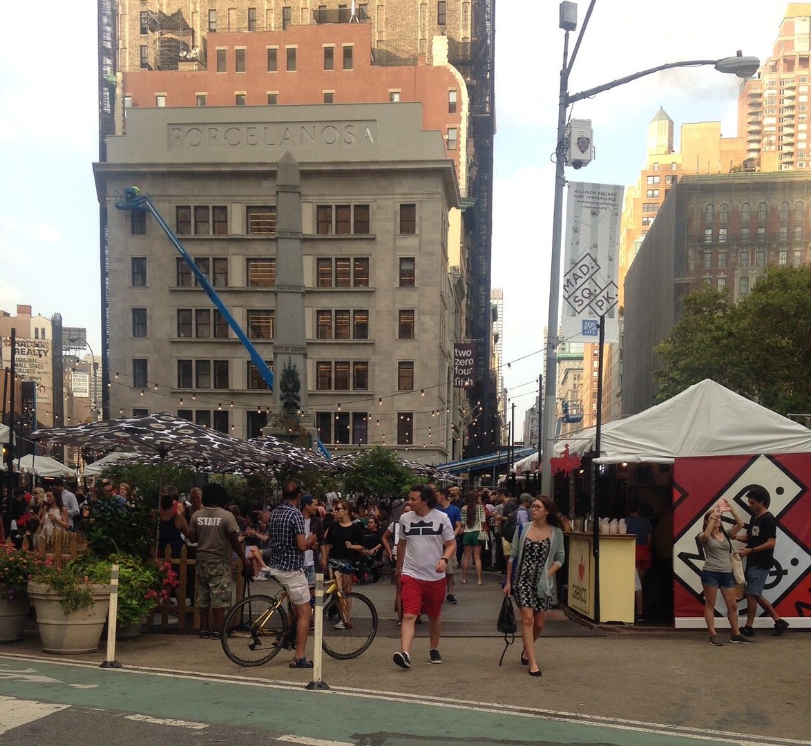 Madison Square Eats offers a tempting mix of street food in extremely close quarters. 