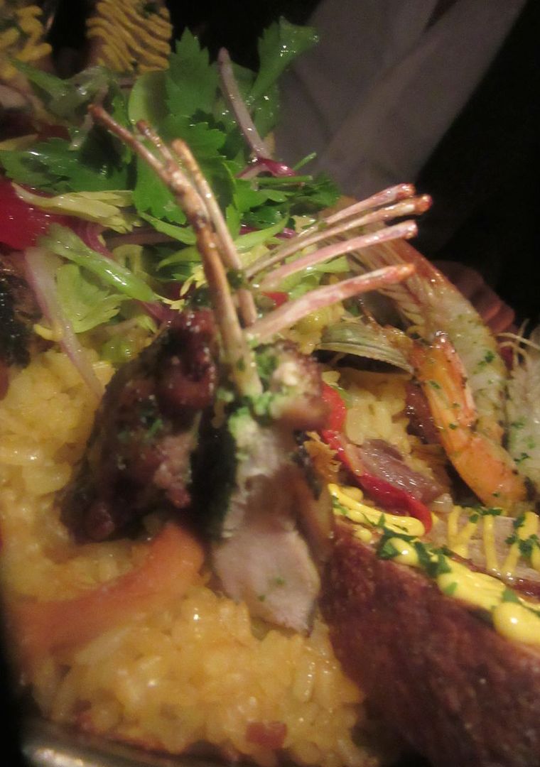 Amada’s $68 rabbit paella is Instagram-ready, but, alas, flavorless and lacks socarrat.