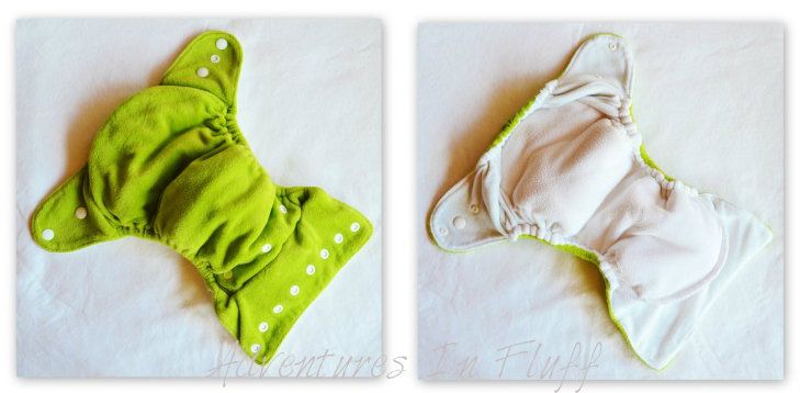 Thirsties Duo Fab Fitted Cloth Diaper - inside and Outside