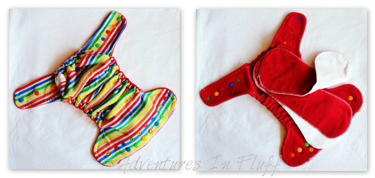 CutiePaTooties by Lauren One-Size Fitted Cloth Diaper - Inside and Outside