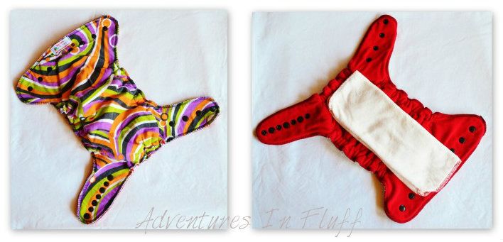 Red Barn Niffty Nappy Fitted Cloth Diaper - Inside and Outside