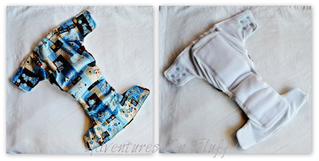 BUNNZOO Diapers One-Size Fitted Cloth Diaper - Inside & Outside
