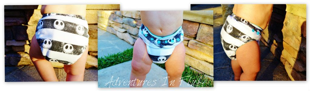 Dippee Dypees Alpha & Omega OS Fitted Cloth Diaper - Close Up
