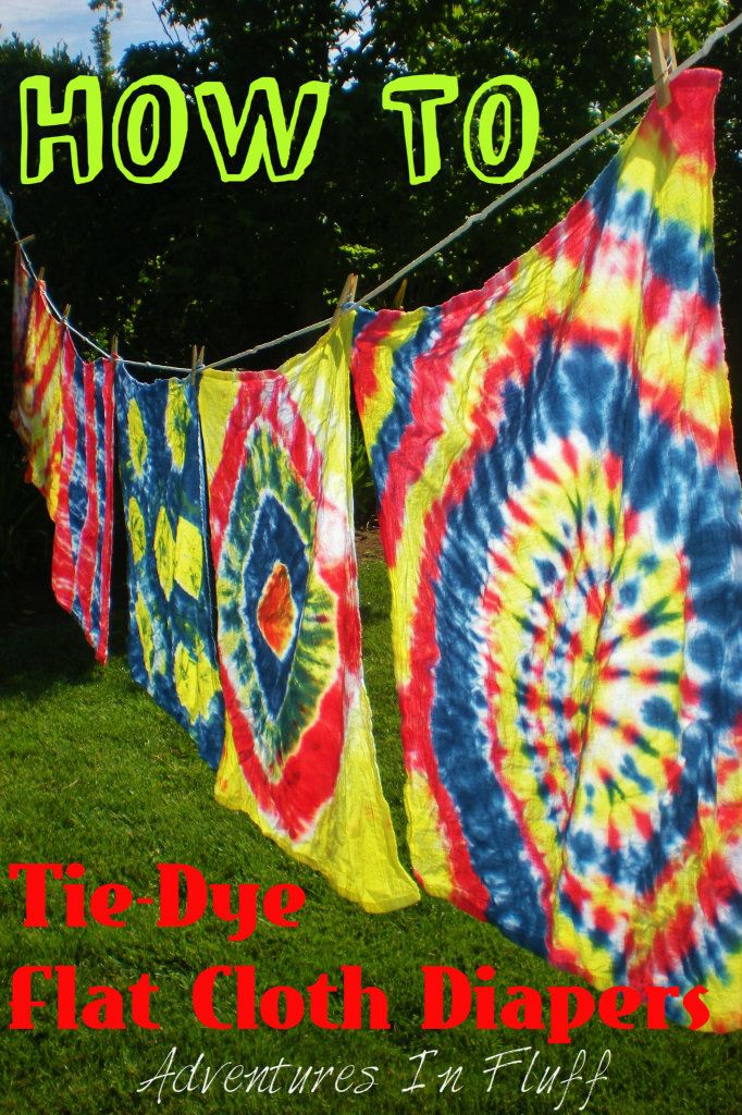 How To Tie Dye Flat Cloth Diapers