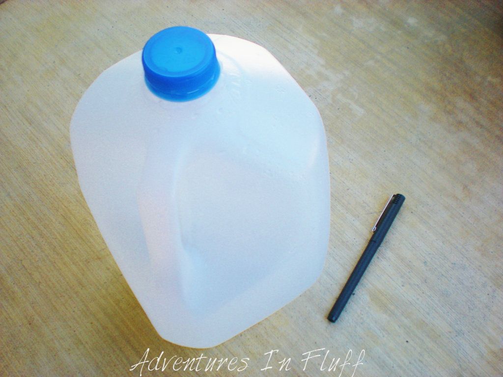 What you will need: Milk jug & Pen