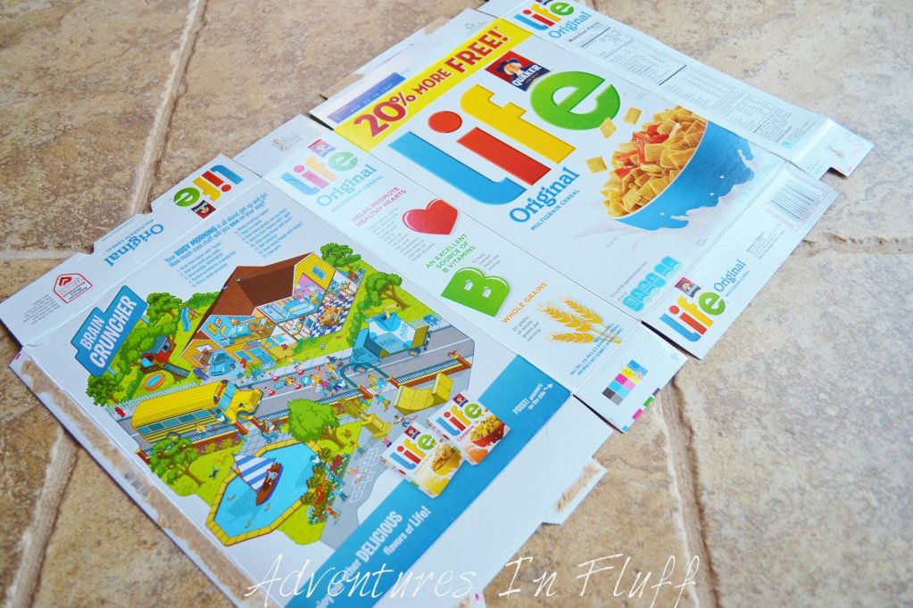 Upcycle a cereal box into a shipping envelope - Lay Flat