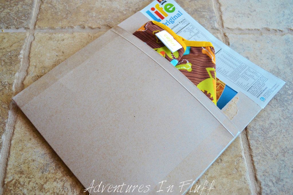 Upcycle a cereal box into a shipping envelope - Fill Envelope