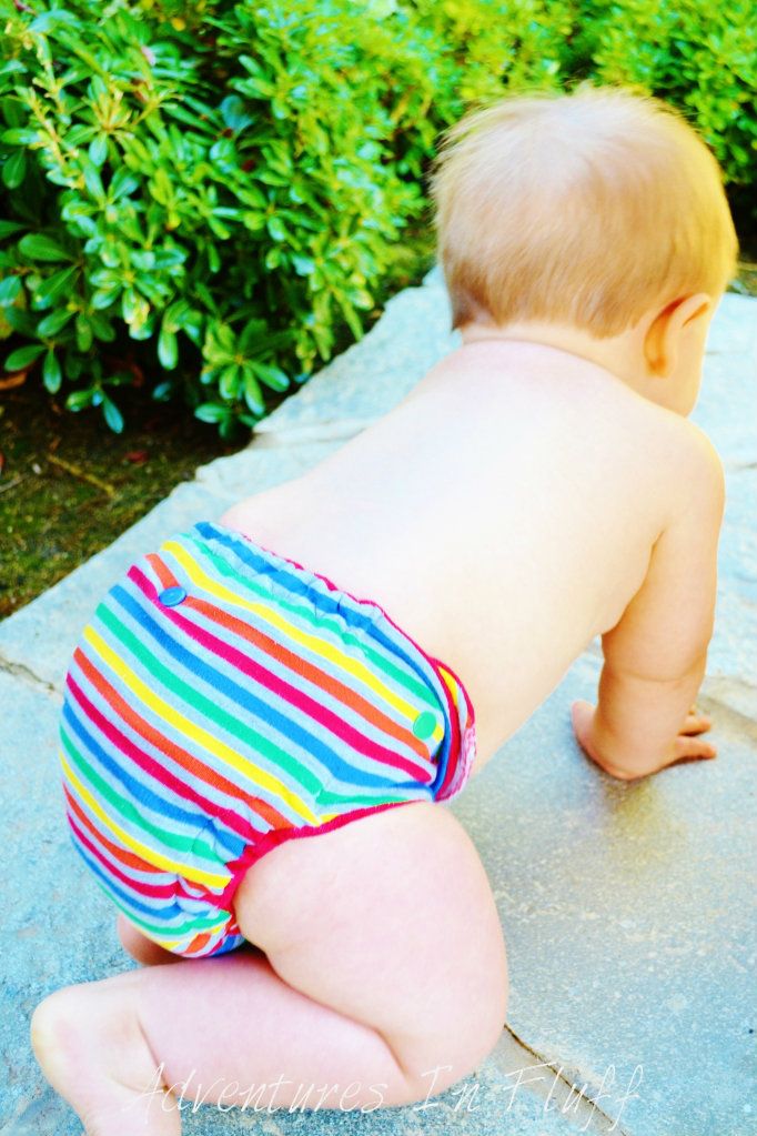 CutiePaTooties by Lauren One-Size Fitted Cloth Diaper - On my baby