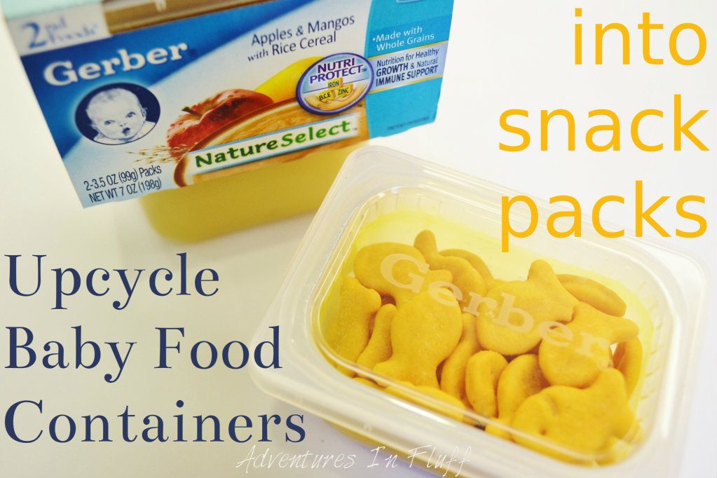 Upcycle a Platic Baby Food Container into a Snack Pack