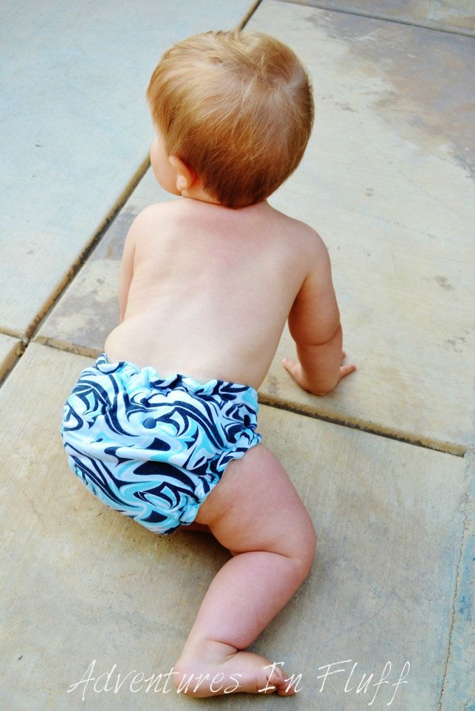 La Petite Krott Creations Bamboo Fitted Cloth Diaper - On my baby