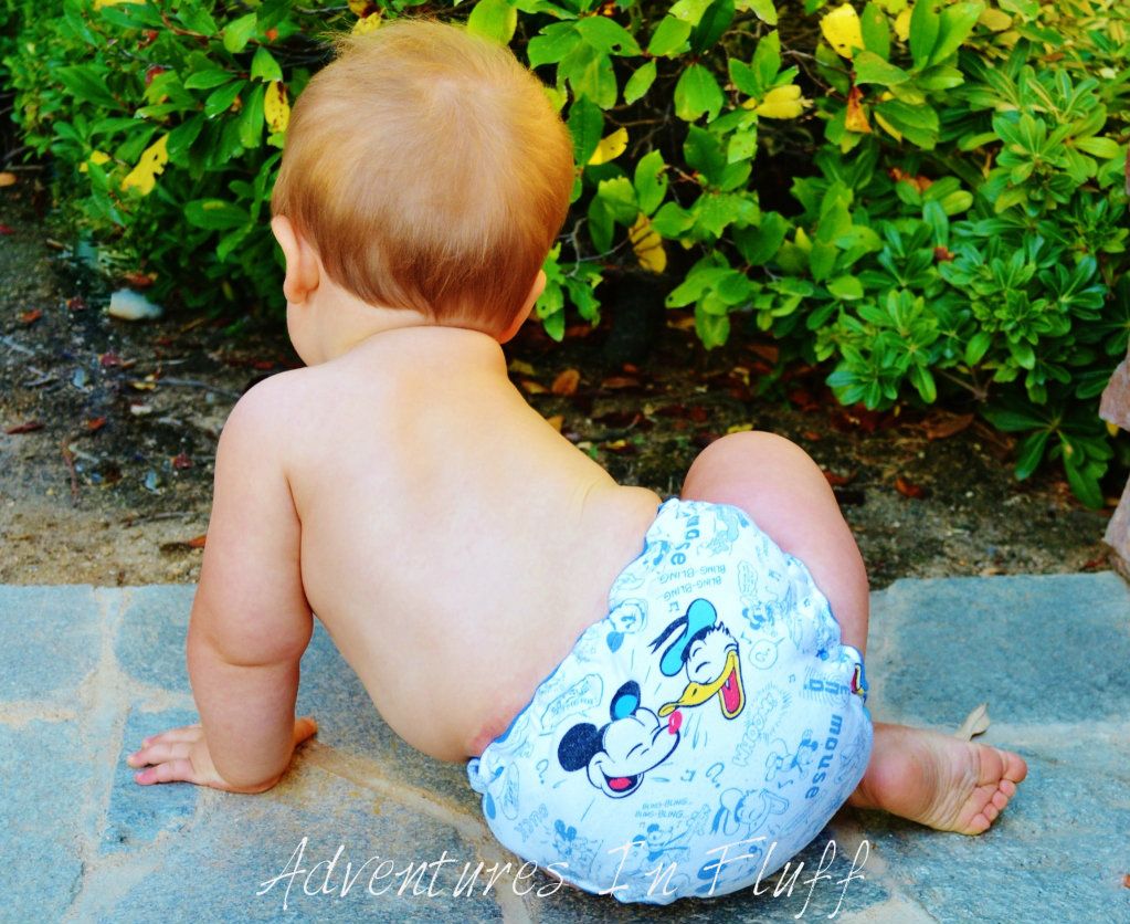 Hey Dude Diapers One-Size Hybrid Fitted Cloth Diaper - On my baby