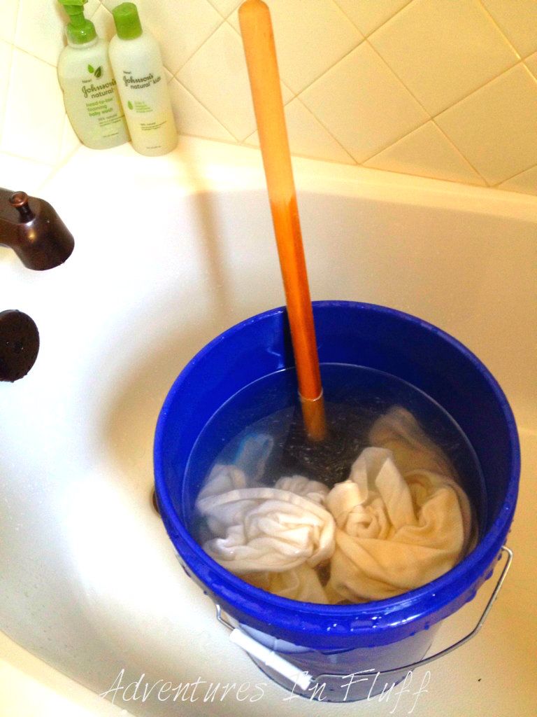 Washing Cloth Diapers In A Bucket