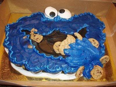 cookie monster cake. pictures Cookie monster shape cake cookie monster cake. Cookie Monster Cake