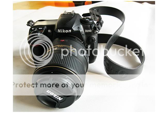 Black Leather Camera Neck Shoulder Strap Canon Nikon Sony Pentax 