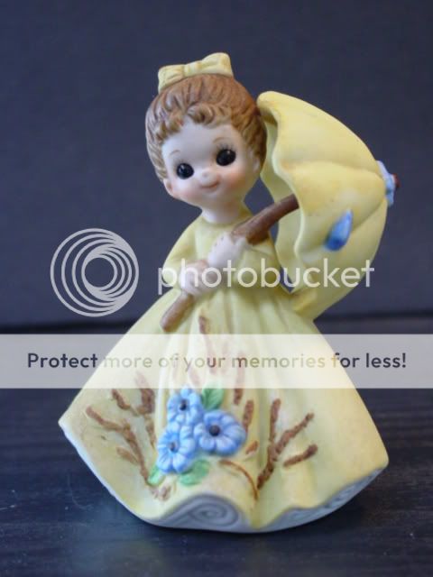   by George Good APRIL Girl Figurine April Showers Easter CUTE  