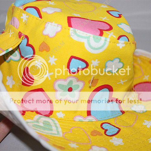Girl Baby Toddler Beach Sun Summer Hat Cap 6M 4yrs J76R