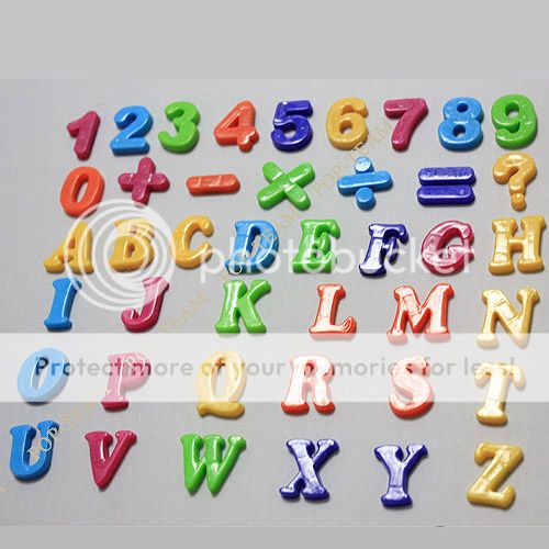3 Styles 26 Letter Alphabet Number Sign Fridge Magnet Baby Educational Toy JZ9