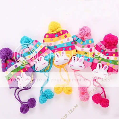 2in1 Baby Boy Girl Toddler Winter Warm Earflap Hat Cap Scarf for1 4yrs T26