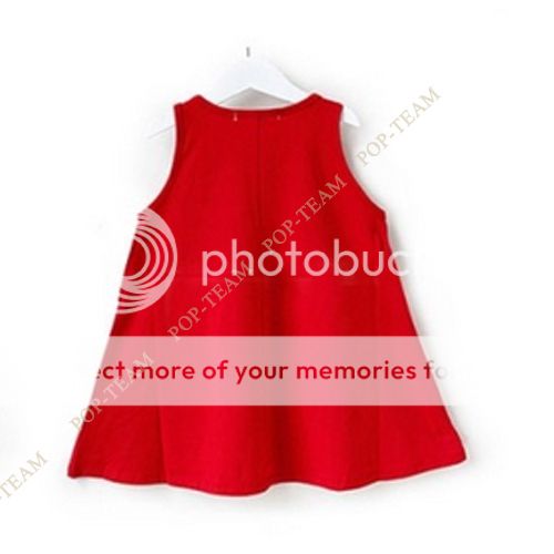 2013 Fashion Kids Baby Girl Toothy Smiling Sleeveless Long Dress Back Skirt TYG4