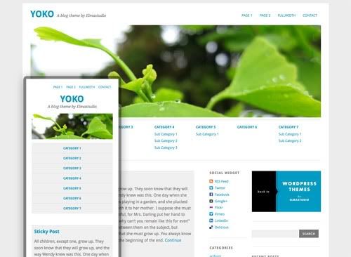 Koleksi Theme WordPress Auto Responsif Gratis 2 Koleksi Theme WordPress Auto Responsif Gratis 2