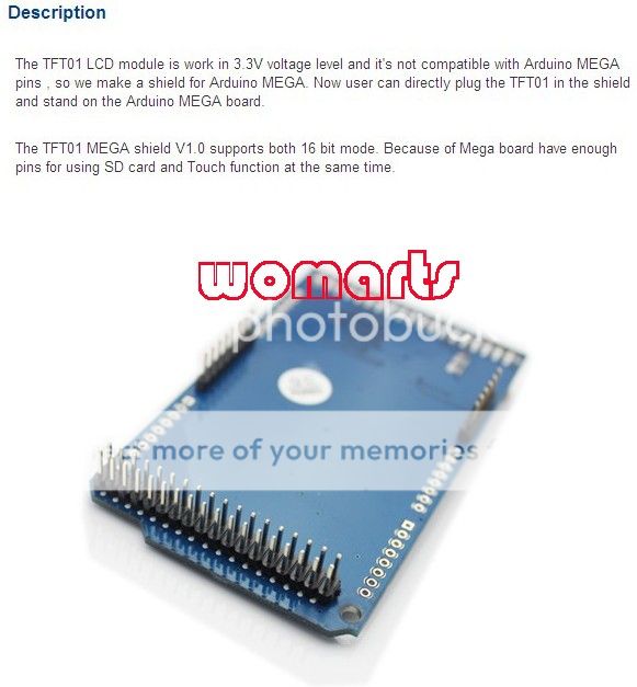 ATMEGA2560 16AU 3 2" TFT LCD Shield Touch Screen SD Reader for Arduino 2560 A085