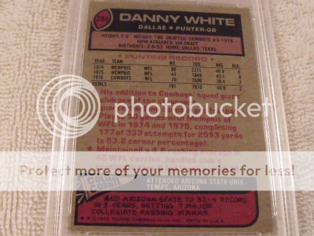   DANNY WHITE Dallas Cowboys   PSA 8 NM MT   High Grade Beauty  