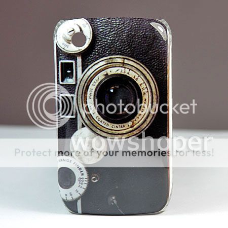 Camera Design Hard Back Case Cover For Blackberry Curve 8520 8530 